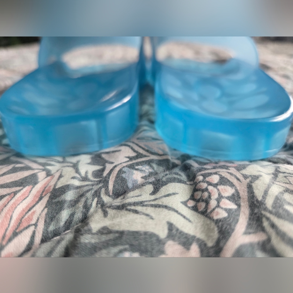 COACH Blue Jelly Slide Sandals - Picture 8 of 9